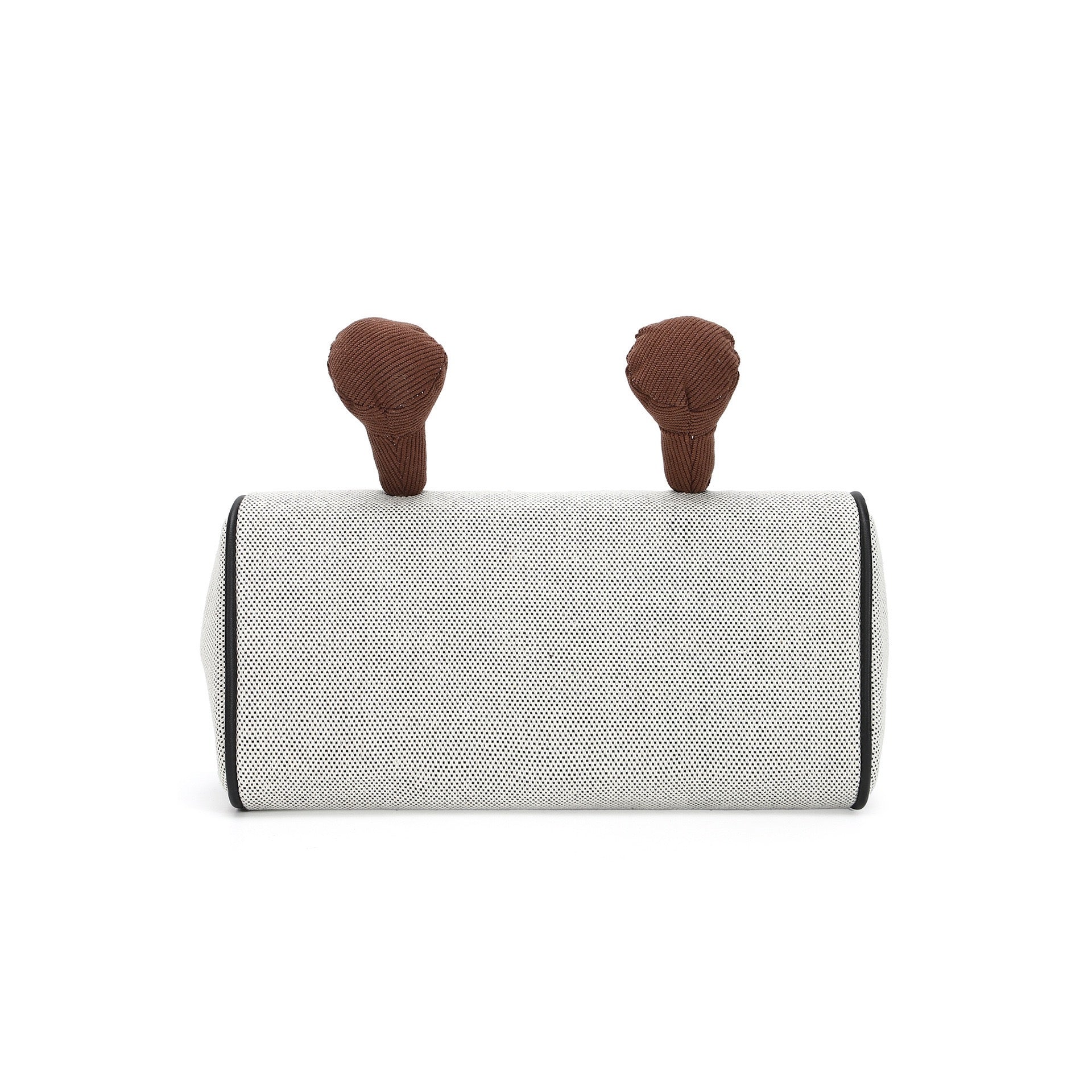 Pomo Pals Canvas Companion Bag — Black, back view